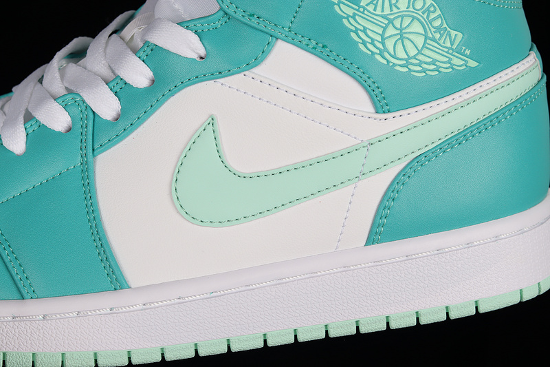 Air Jordan 1 Mid Marine Green Washed Teal/Mint Foam/White 9