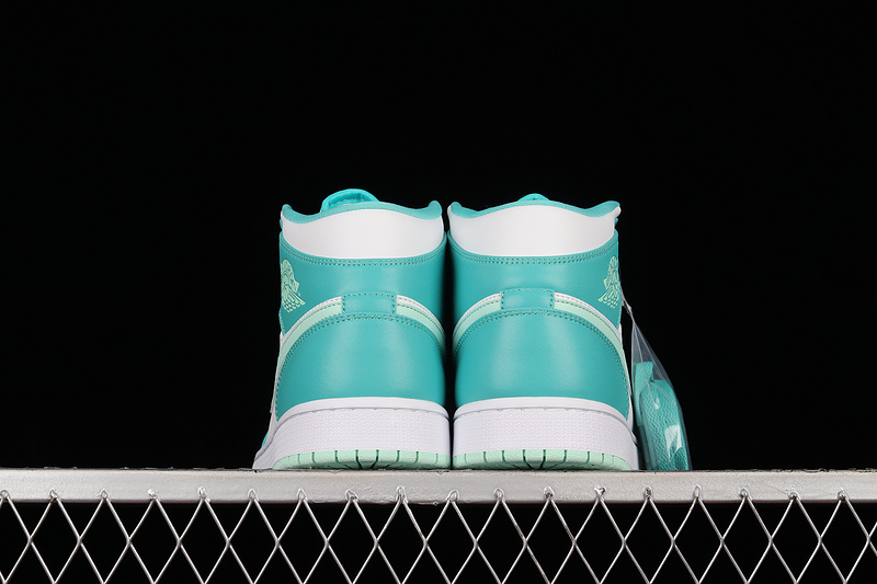 Air Jordan 1 Mid Marine Green Washed Teal/Mint Foam/White 15