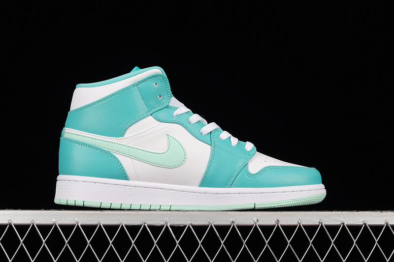 Air Jordan 1 Mid Marine Green Washed Teal/Mint Foam/White 27