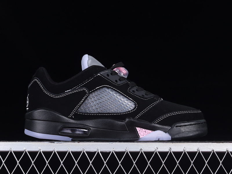 Air Jordan 5 Low Dongdan Black/White-Lilac Ice-Pink Rise 23