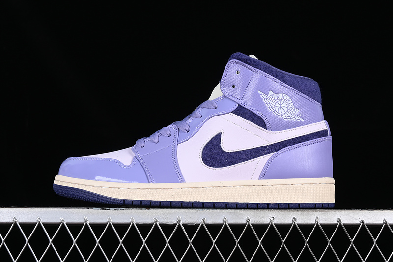 Air Jordan 1 Mid Sky Purple Purple/Black/Brown 11