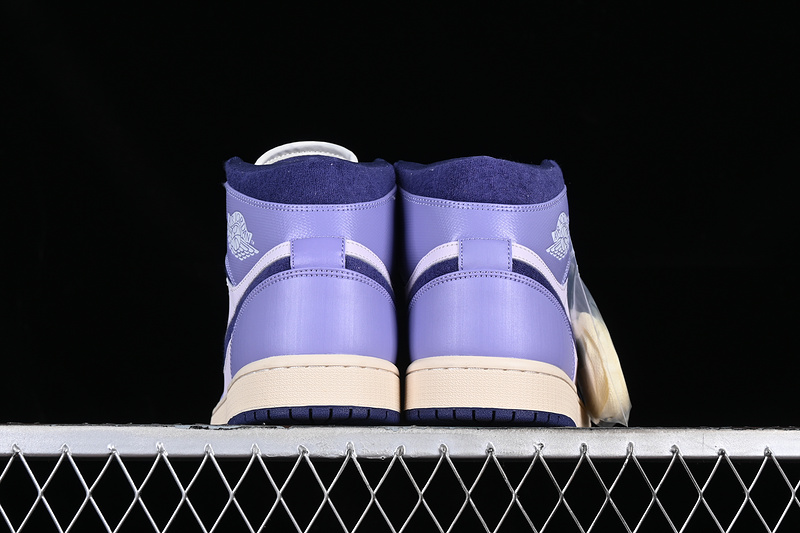 Air Jordan 1 Mid Sky Purple Purple/Black/Brown 25