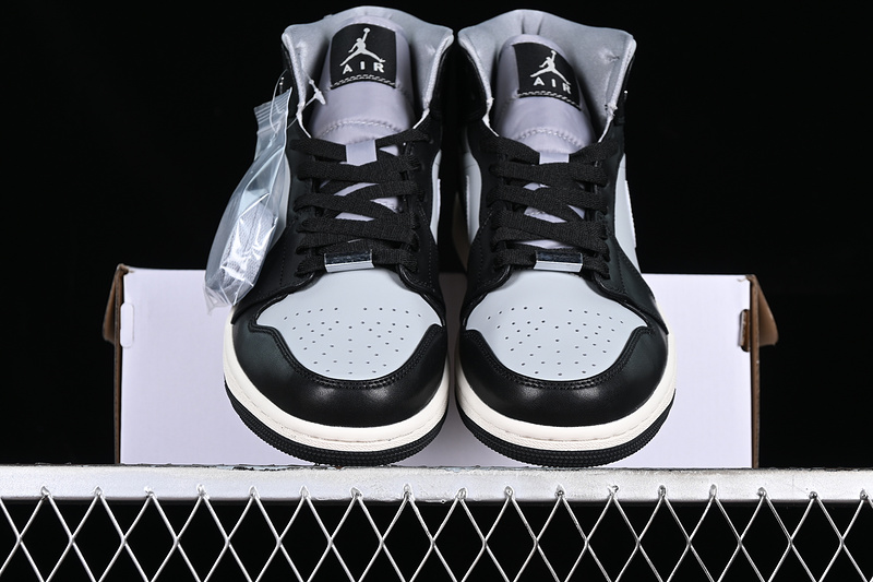 Air Jordan 1 Mid Se Black Chrome White/Black/Grey/Silver 5