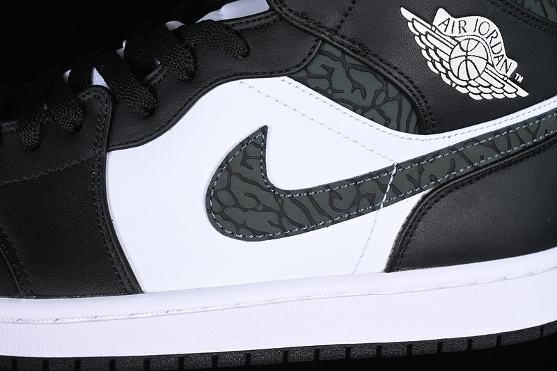 Air Jordan 1 Mid White/Black 9