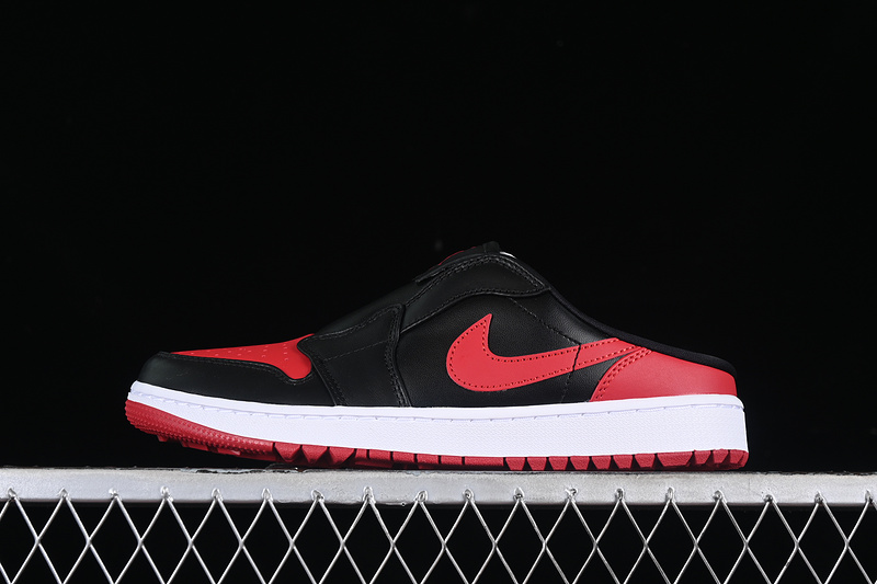 Air Jordan 1 Mule Golf Bred Black/White/Varsity Red 15