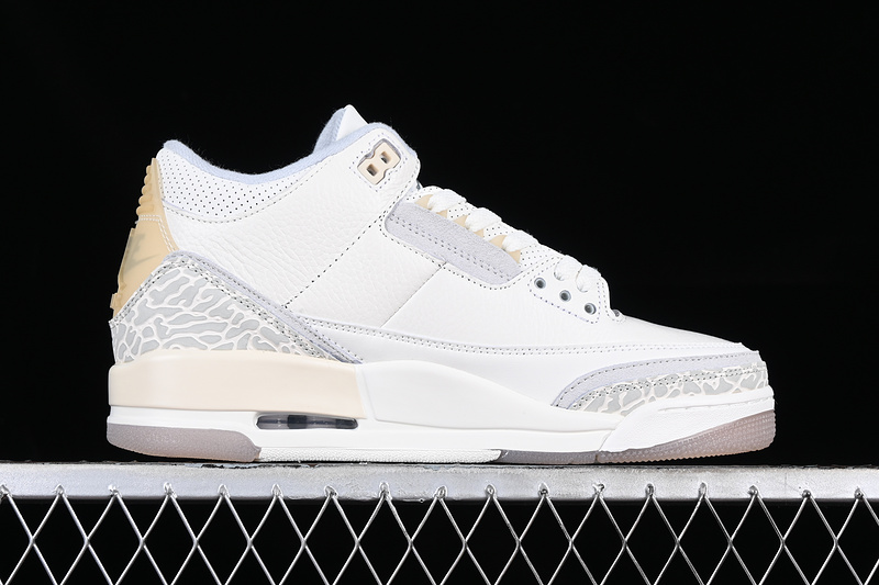 Air Jordan 3 Craft Ivory White/Grey/Yellow 11