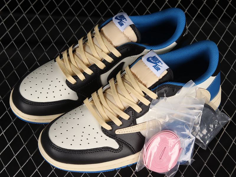 Travis Scott X Air Jordan 1 Low Og Off White/Blue/Black 13