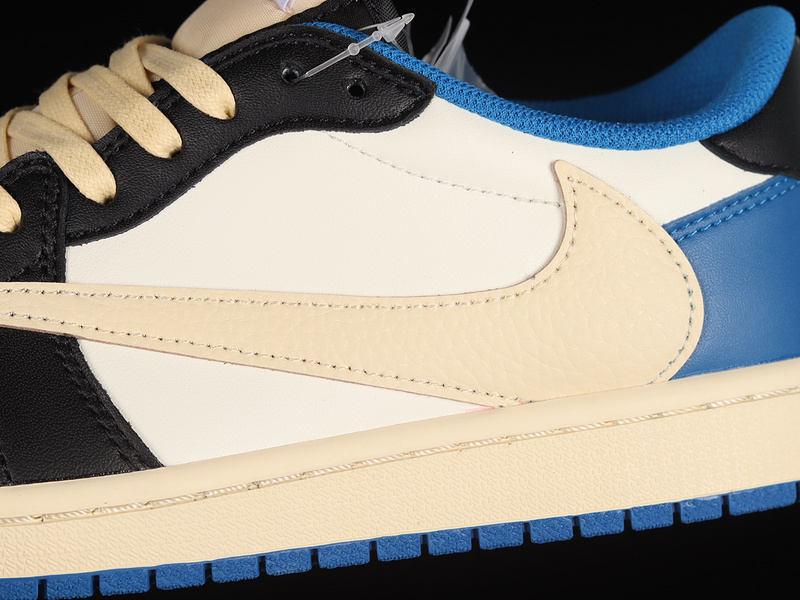 Travis Scott X Air Jordan 1 Low Og Off White/Blue/Black 19