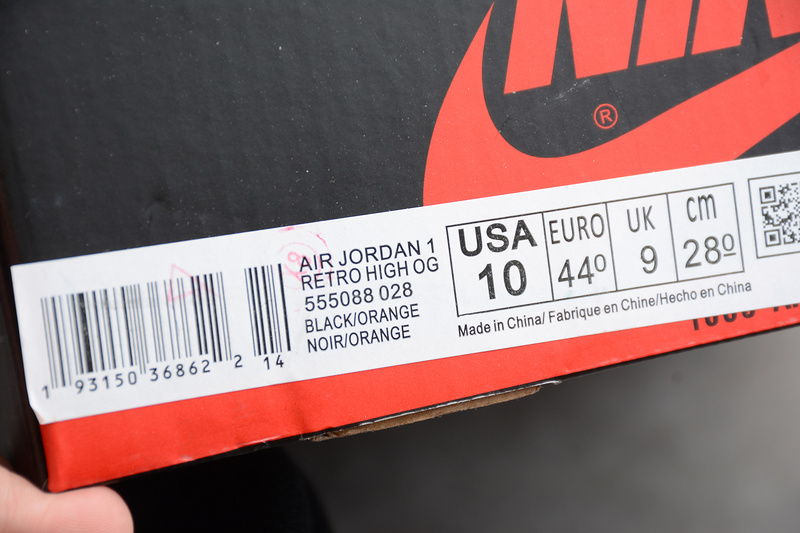 Air Jordan 1 High Og Shattered Backboard 3.0 Black/Orange 21