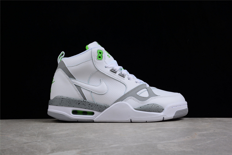 Air Flight 13 Mid White/Grey-Green 11