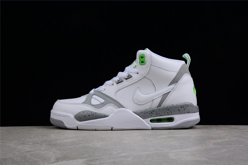 Air Flight 13 Mid White/Grey-Green 13