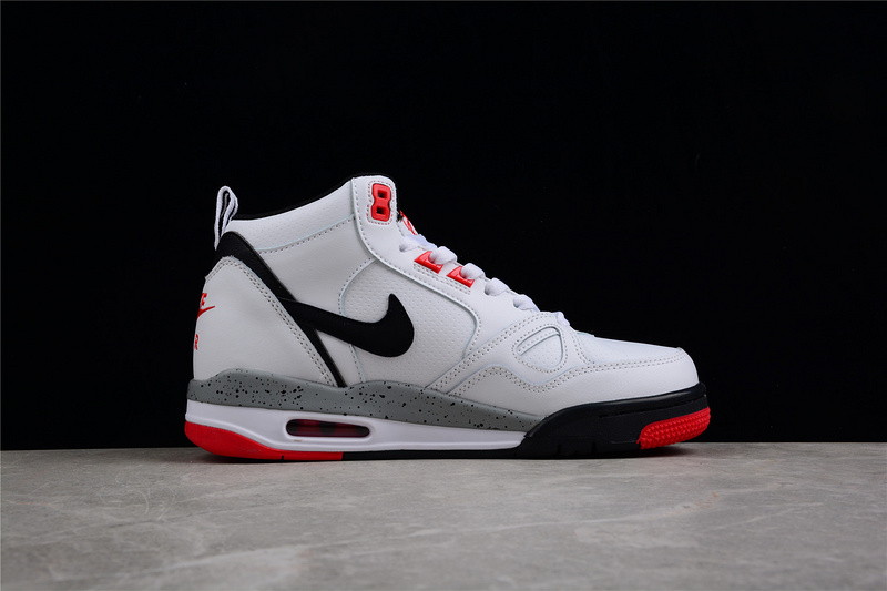 Air Flight 13 Mid White/Black-Red 5