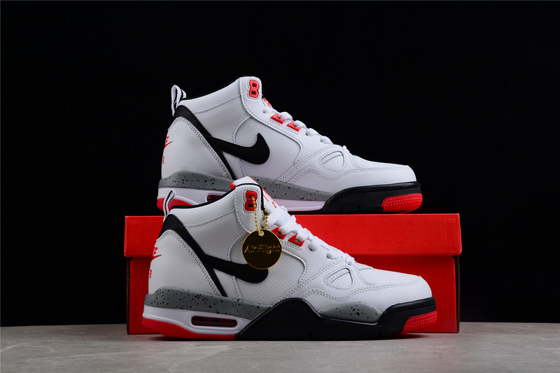 Air Flight 13 Mid White/Black-Red 17