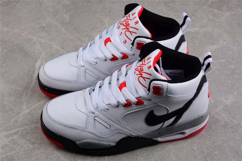 Air Flight 13 Mid White/Black-Red 19