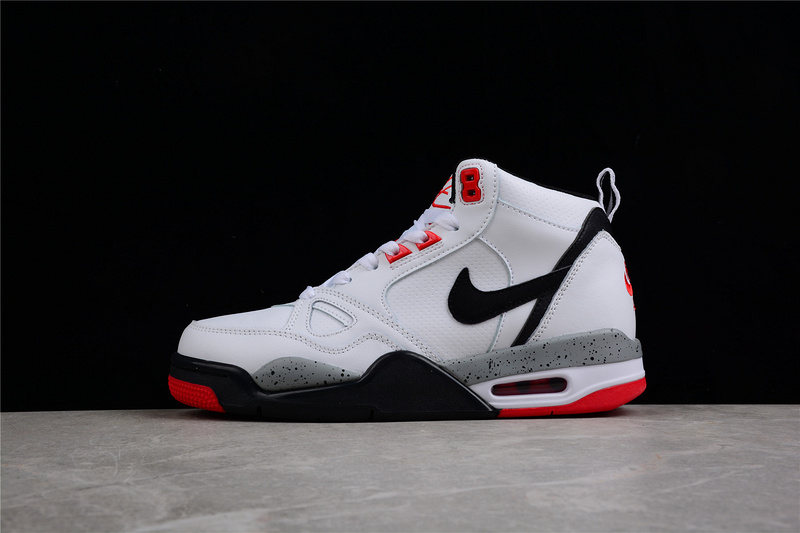 Air Flight 13 Mid White/Black-Red 27