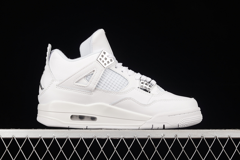 Air Jordan 4 Retro Pure Money 2017 White/Metallic Silver-Pure Platinum 19