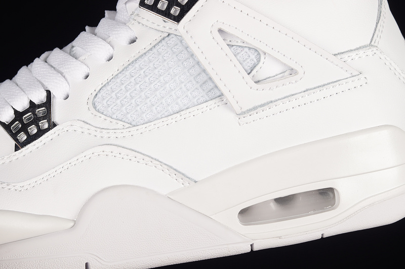 Air Jordan 4 Retro Pure Money 2017 White/Metallic Silver-Pure Platinum 23