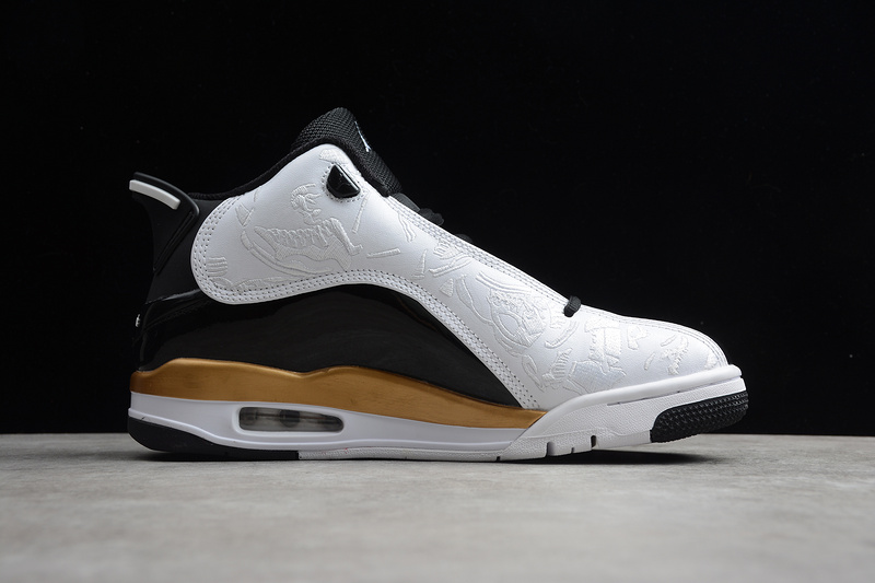 Air Jordan Dub Zero White/Black-Metallic Gold 13