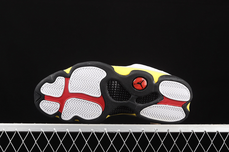 Air Jordan 13 White/University Red-Del Sol-Black 5