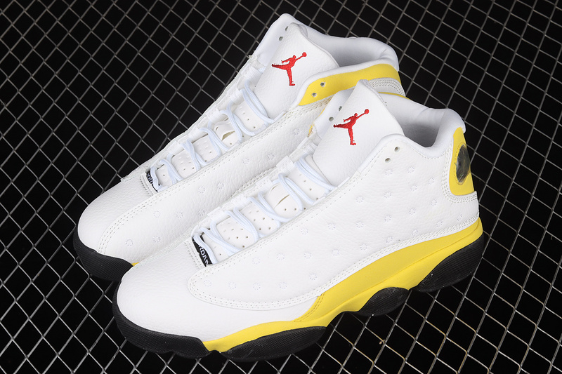 Air Jordan 13 White/University Red-Del Sol-Black 7