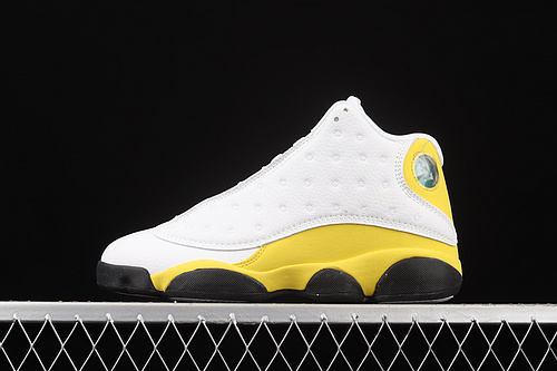 Air Jordan 13 White/University Red-Del Sol-Black 9