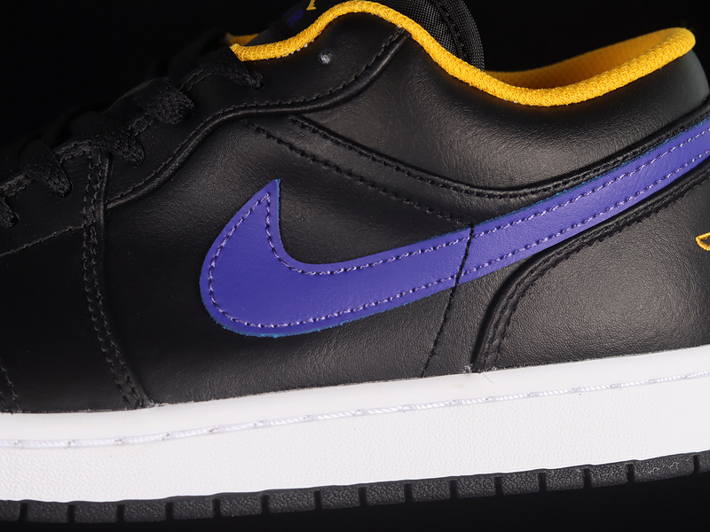 Air Jordan 1 Low Black/Dark Concord/Taxi 9