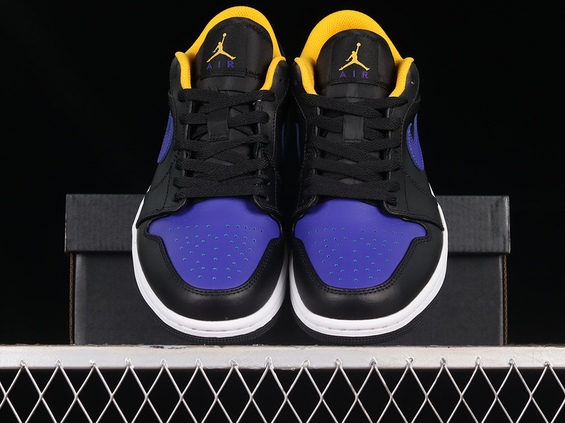 Air Jordan 1 Low Black/Dark Concord/Taxi 29