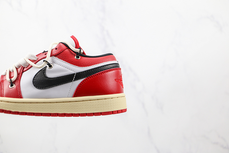 Air Jordan 1 Low Red/White/Black 3