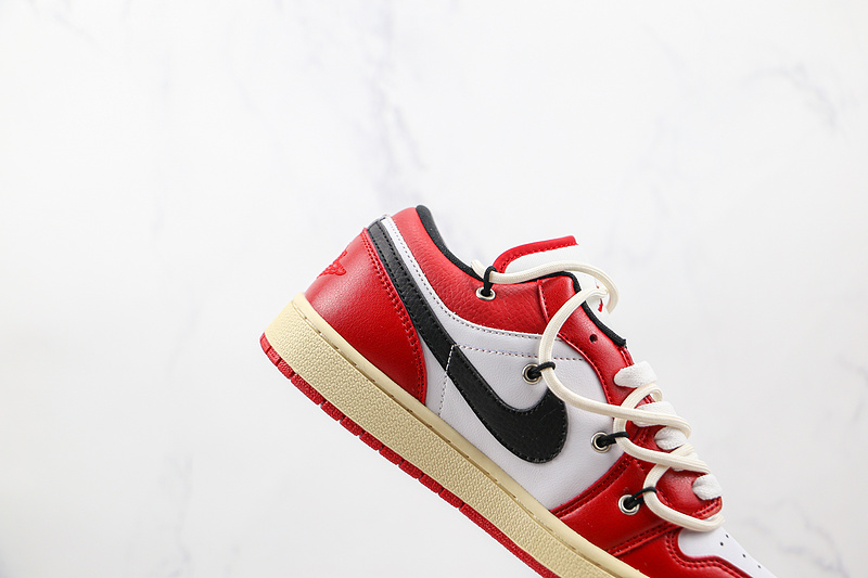 Air Jordan 1 Low Red/White/Black 21