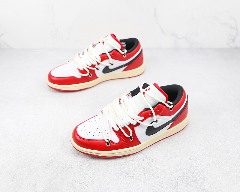 Air Jordan 1 Low Red/White/Black 27