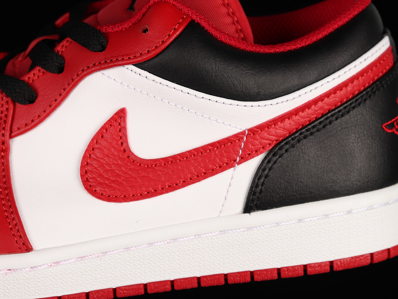 Air Jordan 1 Low Reverse Black Toe White/Black/Gym Red 9