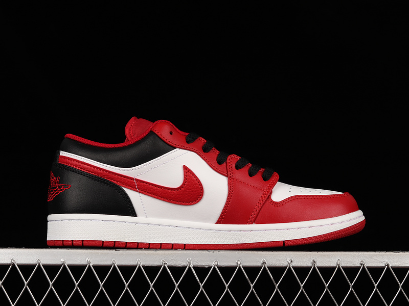 Air Jordan 1 Low Reverse Black Toe White/Black/Gym Red 19