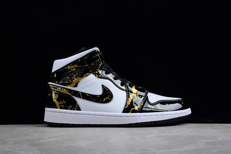 Air Jordan 1 Mid White/Tropical Twist-Black 19