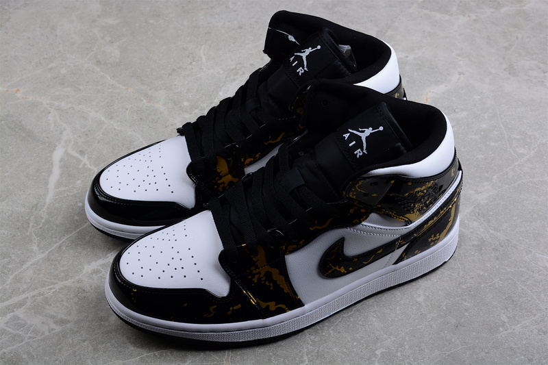 Air Jordan 1 Mid White/Tropical Twist-Black 27