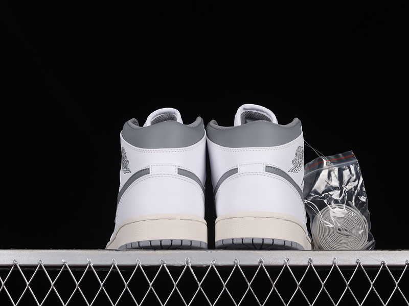 Air Jordan 1 Mid Neutral Grey/White/Stealth 19