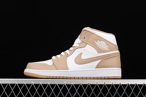 Air Jordan 1 Mid Tan/White/Gum 25