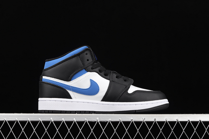 Air Jordan 1 Mid Gs White/Racer Blue/Black 31