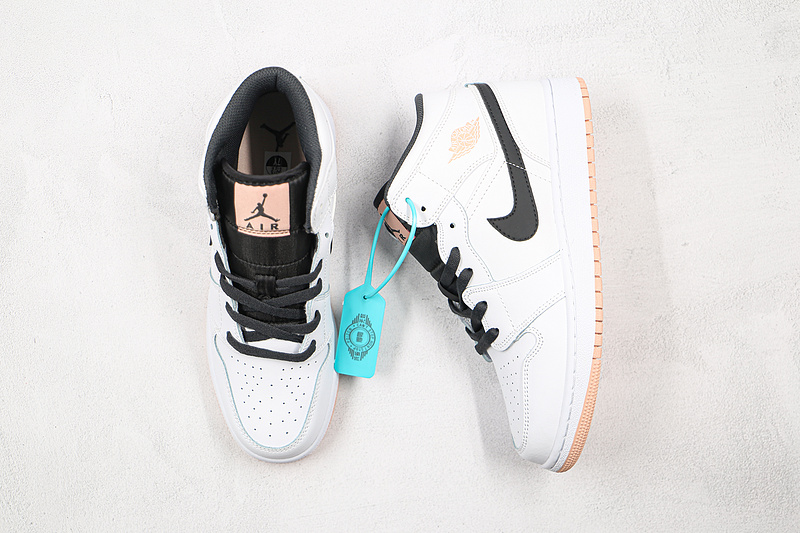 Air Jordan 1 Mid Gs White/Anthracite/Arctic Orange 5