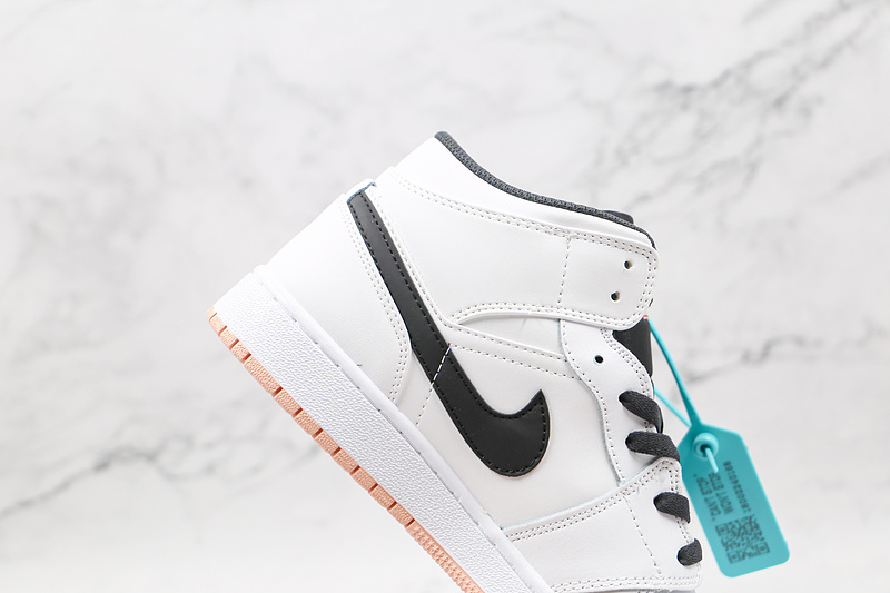 Air Jordan 1 Mid Gs White/Anthracite/Arctic Orange 9