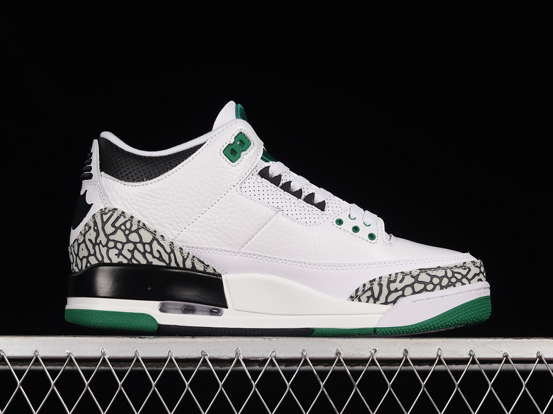 Air Jordan 3 Retro Oregon Pit Crew White/Black/Green 15