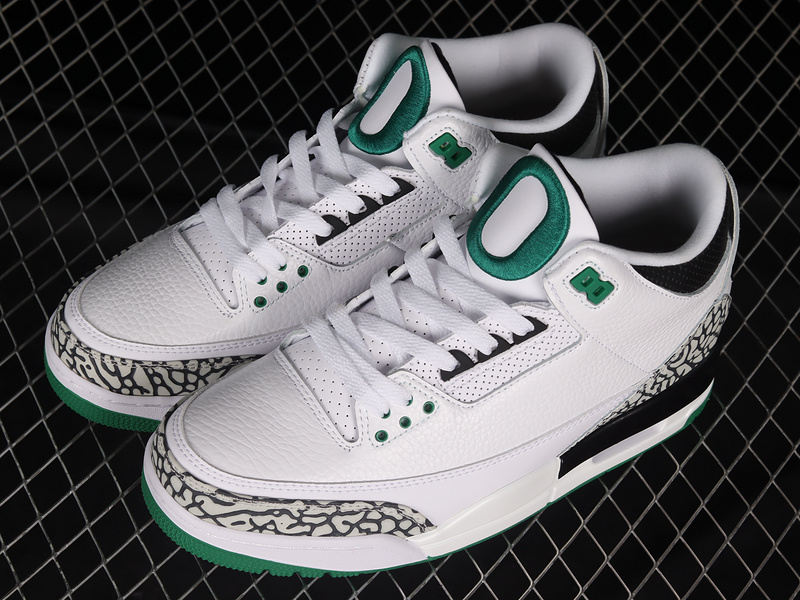 Air Jordan 3 Retro Oregon Pit Crew White/Black/Green 19