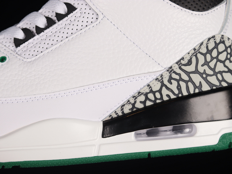 Air Jordan 3 Retro Oregon Pit Crew White/Black/Green 25