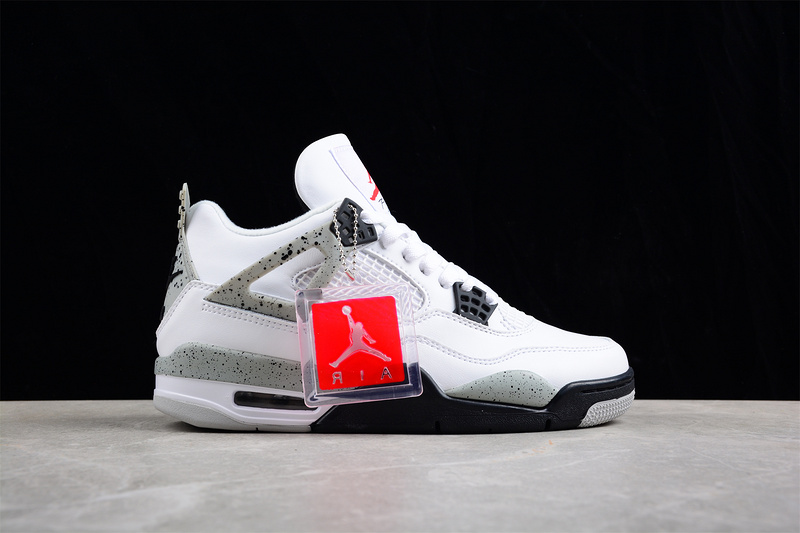 Air Jordan 4 Retro Og White Cement White/Fire Red-Tech Grey-Black 23