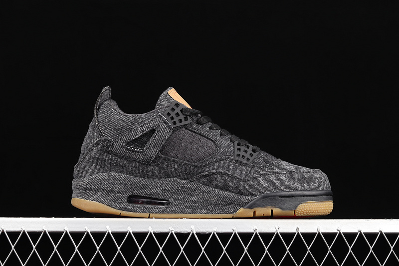 Levi's X Air Jordan 4 Retro Black Denim Black/Black-Black 7