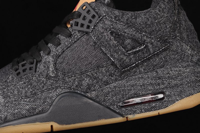 Levi's X Air Jordan 4 Retro Black Denim Black/Black-Black 25