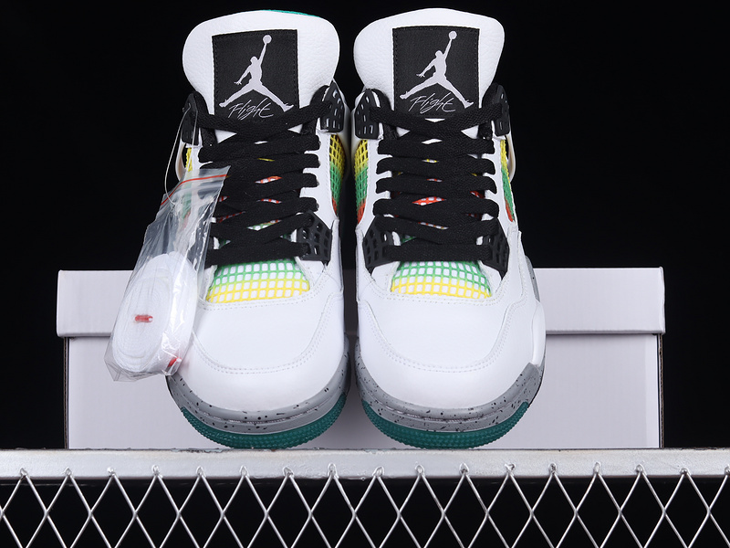 Air Jordan 4 Retro Rasta White/University Red/Lucid Green/Black 27