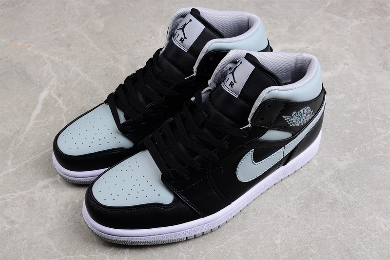 Air Jordan 1 Mid Black/Black/Grey 27