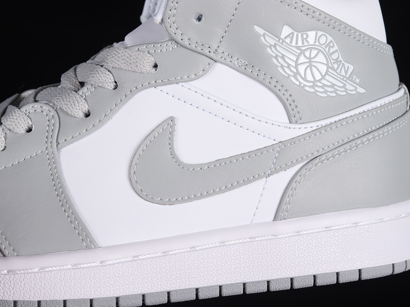 Air Jordan 1 Mid Grey/Sail/White 23