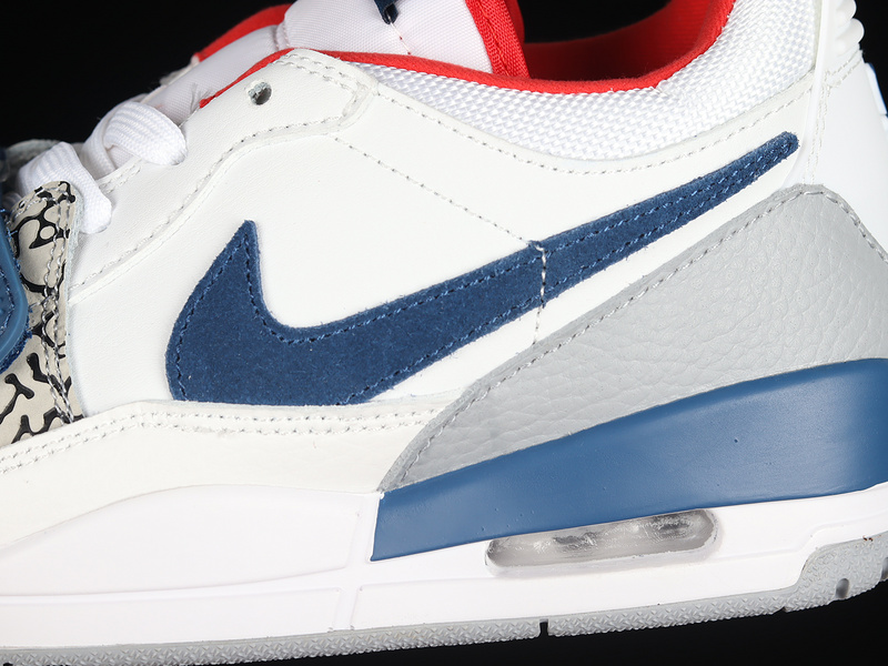 Air Jordan Legacy 312 Low White/French Blue-Wolf Grey-University Red 9