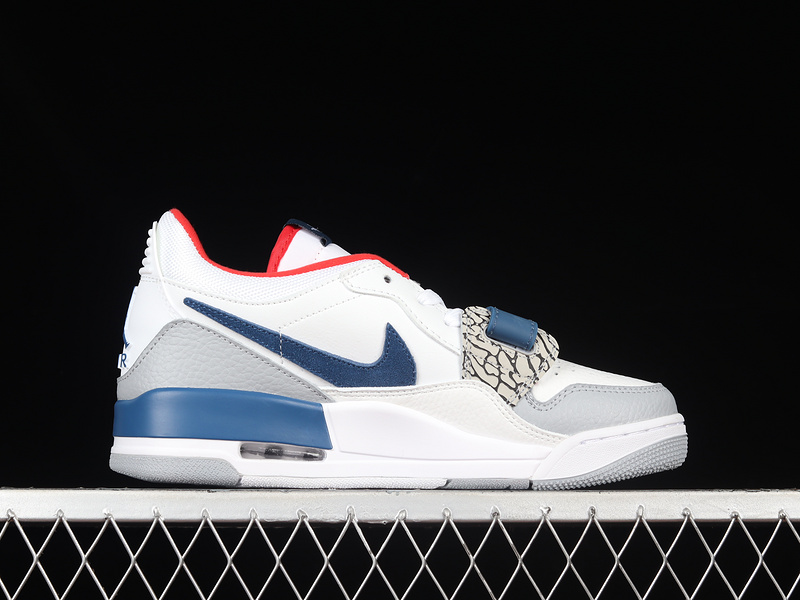 Air Jordan Legacy 312 Low White/French Blue-Wolf Grey-University Red 11